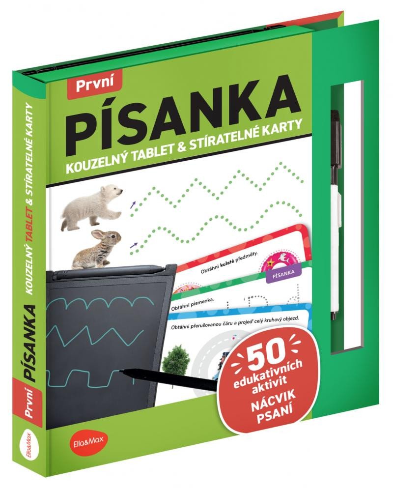 Book První Písanka - Kouzelný tablet & stíratelné karty North Parade