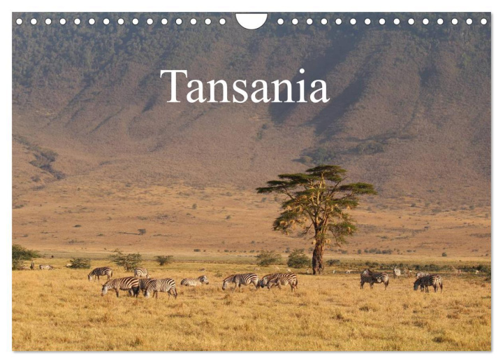 Календар/тефтер Tansania (Wandkalender 2024 DIN A4 quer), CALVENDO Monatskalender 