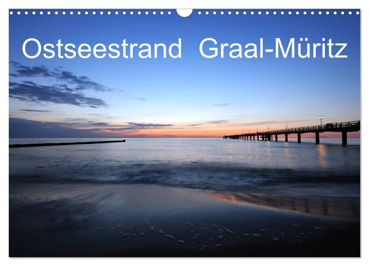 Naptár/Határidőnapló Ostseestrand Graal-Müritz (Wandkalender 2024 DIN A3 quer), CALVENDO Monatskalender 