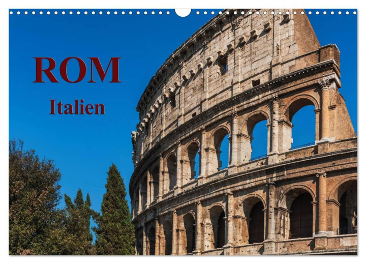 Calendar / Agendă Rom-Italien / Geburtstagskalender (Wandkalender 2024 DIN A3 quer), CALVENDO Monatskalender 