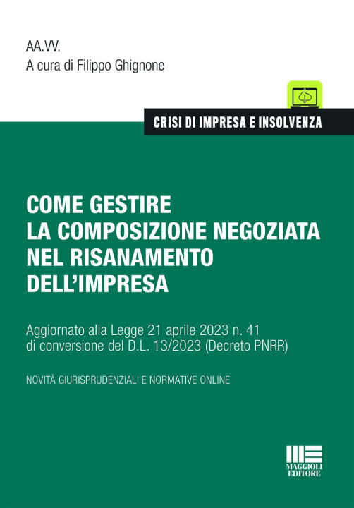 Kniha Come gestire la composizione negoziata nel risanamento dell'impresa Filippo Ghignone