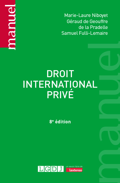 Kniha Droit international privé, 8ème édition Fulli-Lemaire