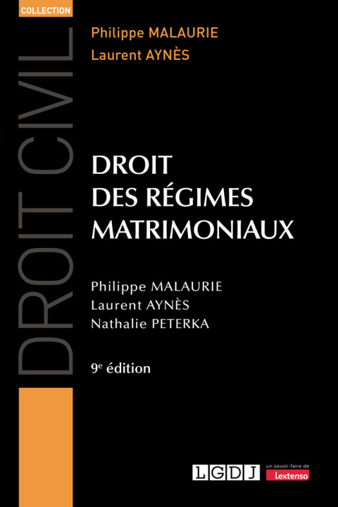 Kniha Droit des régimes matrimoniaux, 9ème édition Aynès