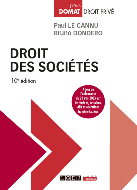 Carte Droit des sociétés, 10ème édition Dondero