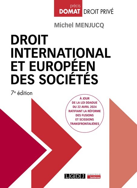 Buch Droit international et européen des sociétés, 7ème édition Menjucq