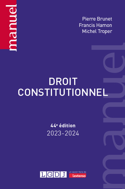 Book Droit constitutionnel, 44ème édition Brunet