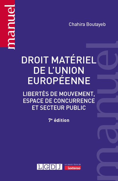 Book Droit matériel de l'Union européenne, 7ème édition Boutayeb