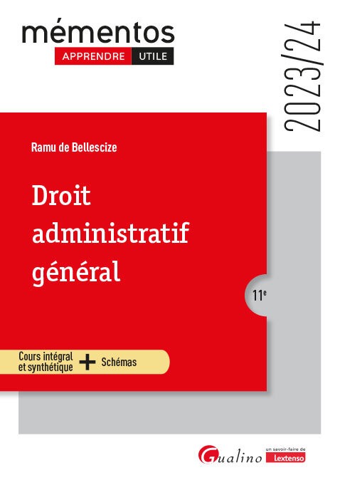 Carte Droit administratif général, 11ème édition DE BELLESCIZE