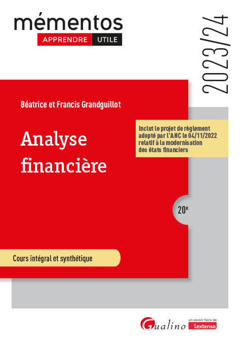 Kniha Analyse financière, 20ème édition Grandguillot