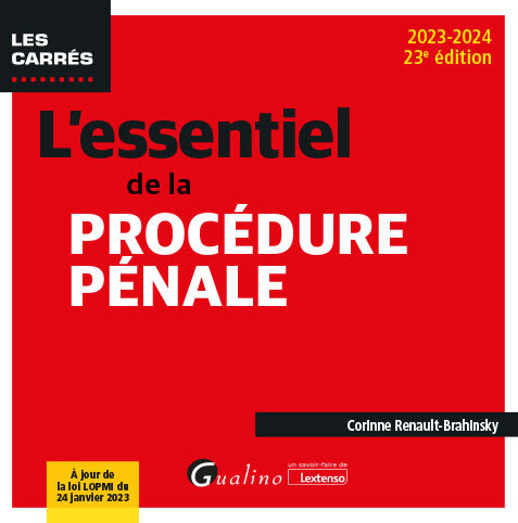 Книга L'essentiel de la procédure pénale, 23ème édition Renault-Brahinsky