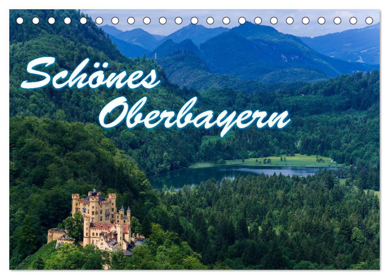 Calendar / Agendă Schönes Oberbayern (Tischkalender 2024 DIN A5 quer), CALVENDO Monatskalender 