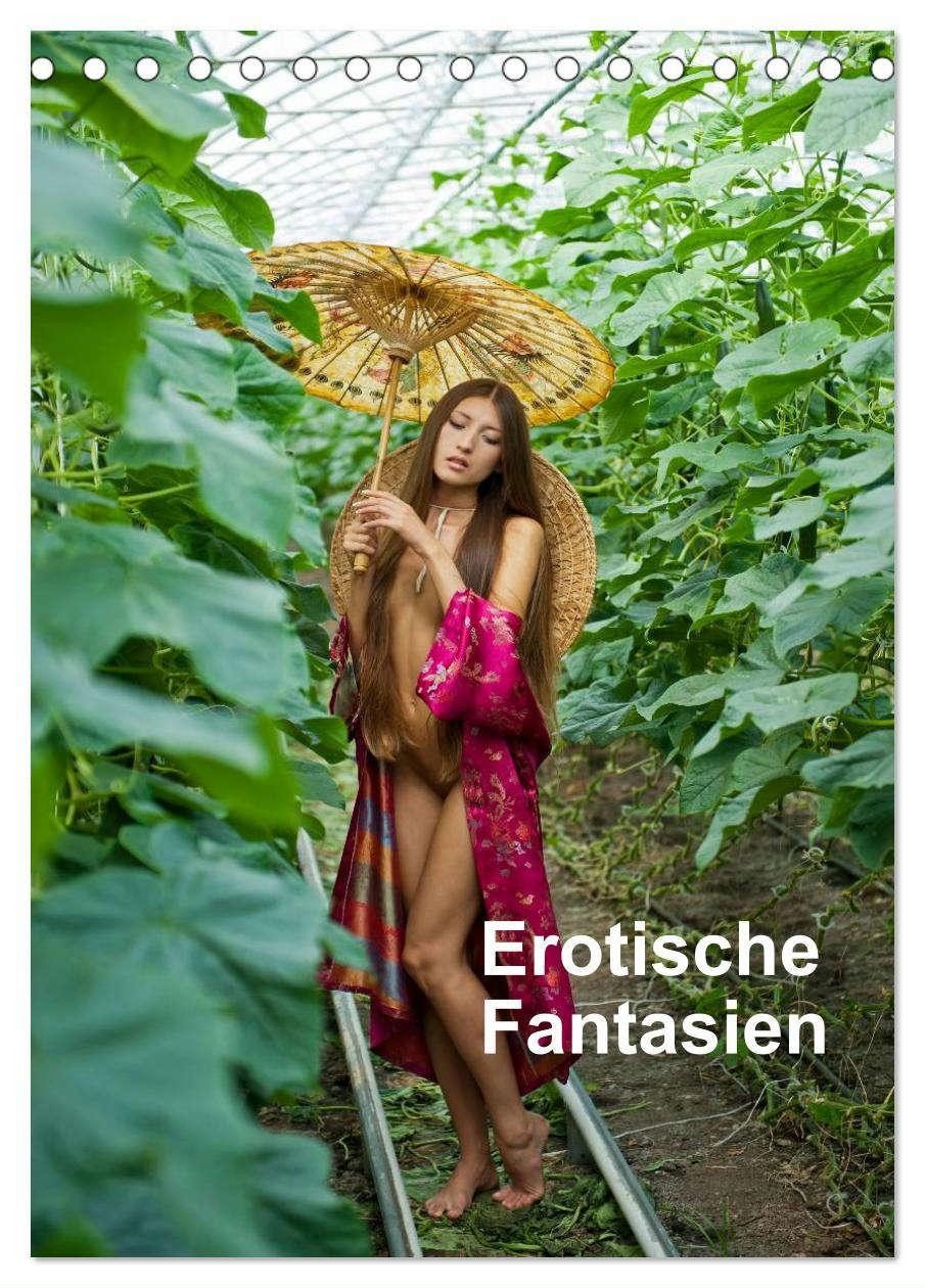 Calendar / Agendă Erotische Fantasien (Tischkalender 2024 DIN A5 hoch), CALVENDO Monatskalender 