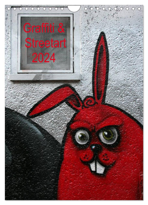 Calendar / Agendă Graffiti & Streetart 2024 / CH-Version (Wandkalender 2024 DIN A4 hoch), CALVENDO Monatskalender 