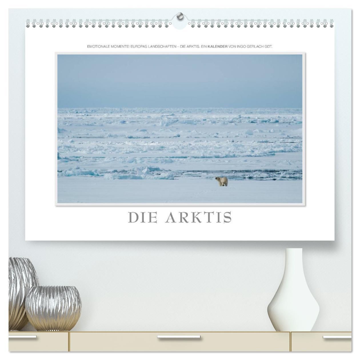 Calendar / Agendă Emotionale Momente: Die Arktis (hochwertiger Premium Wandkalender 2024 DIN A2 quer), Kunstdruck in Hochglanz 