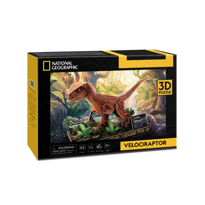 Kniha Puzzle 3D National Geographic Welociraptor 