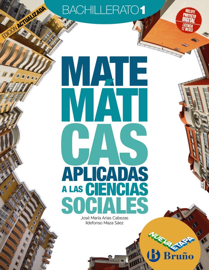 Kniha MATEMATICAS APLICADAS A LAS CIENCIAS SOCIALES 1 BACHILLERATO ARIAS CABEZAS