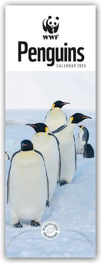 Календар/тефтер WWF Penguins - Pinguine 2024 - Slimline-Kalender 