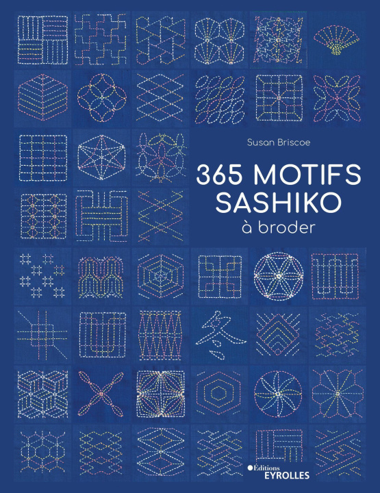 Kniha 365 motifs sashiko à broder Briscoe