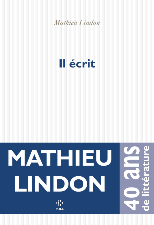 Book Il écrit Lindon