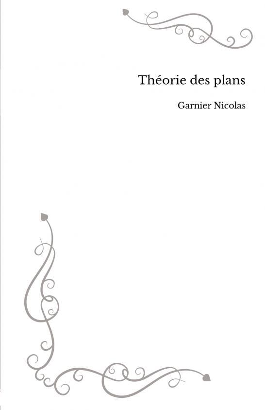 Knjiga Théorie des plans Nicolas