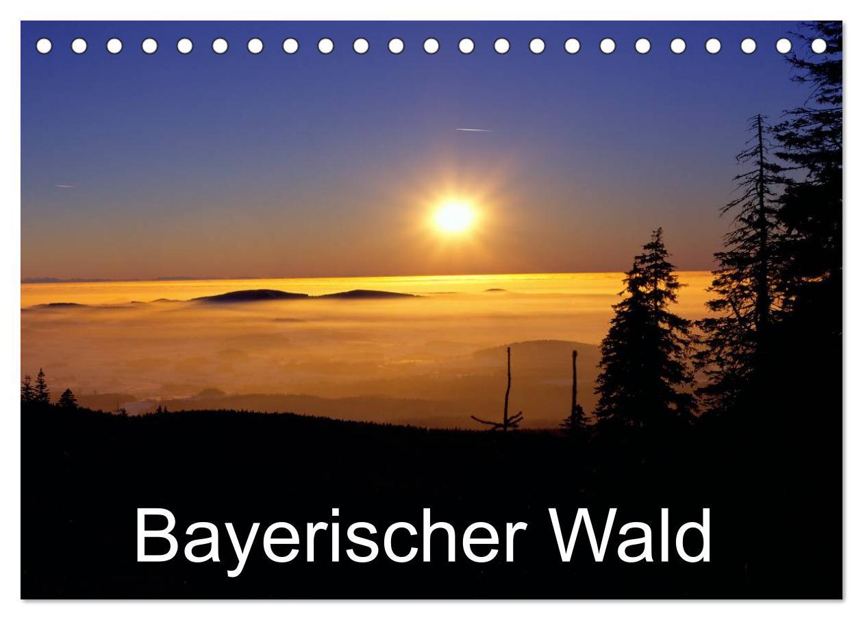 Kalendář/Diář Bayerischer Wald (Tischkalender 2024 DIN A5 quer), CALVENDO Monatskalender 