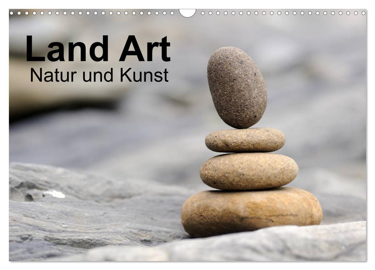 Kalendarz/Pamiętnik Land Art - Natur und Kunst (Wandkalender 2024 DIN A3 quer), CALVENDO Monatskalender 