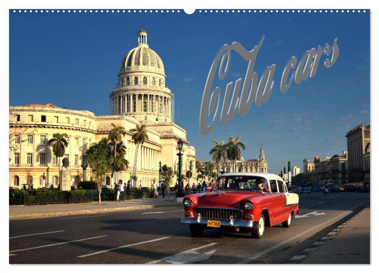 Calendar / Agendă Cuba Cars (Wandkalender 2024 DIN A2 quer), CALVENDO Monatskalender 