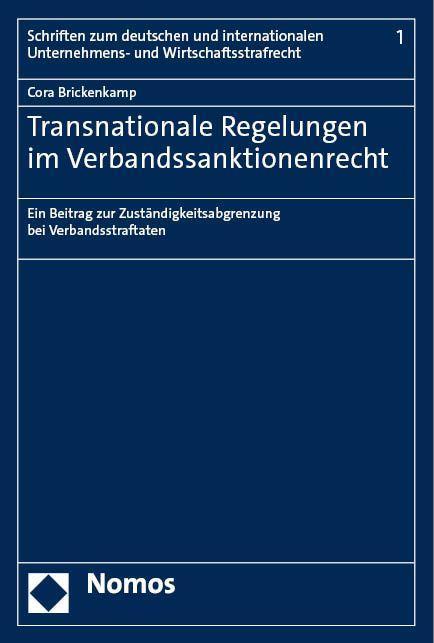 Книга Transnationale Regelungen im Verbandssanktionenrecht 