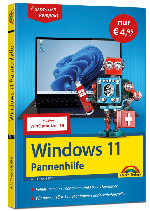 Книга Windows 11 Pannenhilfe - Sonderausgabe inkl. WinOptimizer Software - 