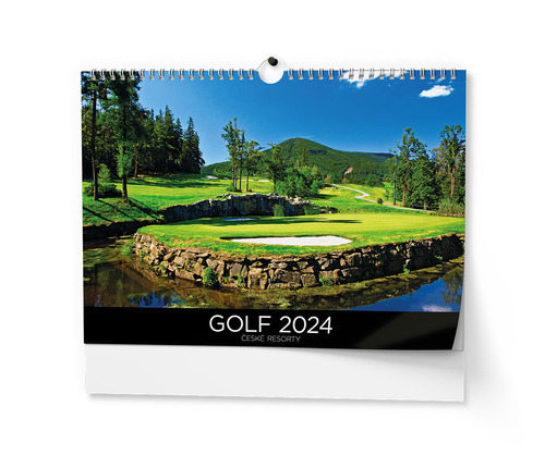 Kalendar/Rokovnik Golf české resorty 2024 - nástěnný kalendář 
