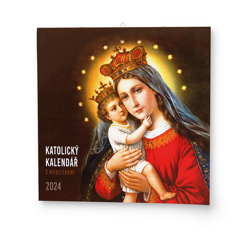 Kalendár/Diár Katolický kalendář s modlitbami 2024 - nástěnný kalendář 