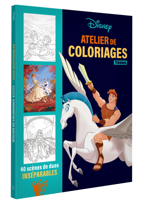 Könyv DISNEY - Les Ateliers de Coloriages - Les duos inséparables 
