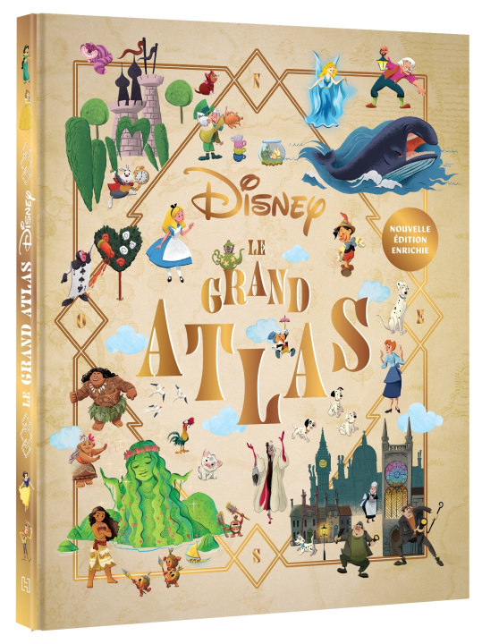 Könyv DISNEY - Le Grand Atlas - 35 univers Disney et Pixar cartographiés 