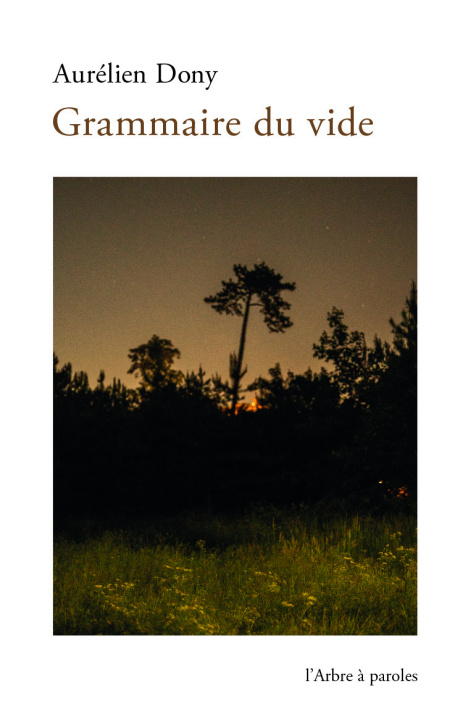 Libro Grammaire du vide Dony