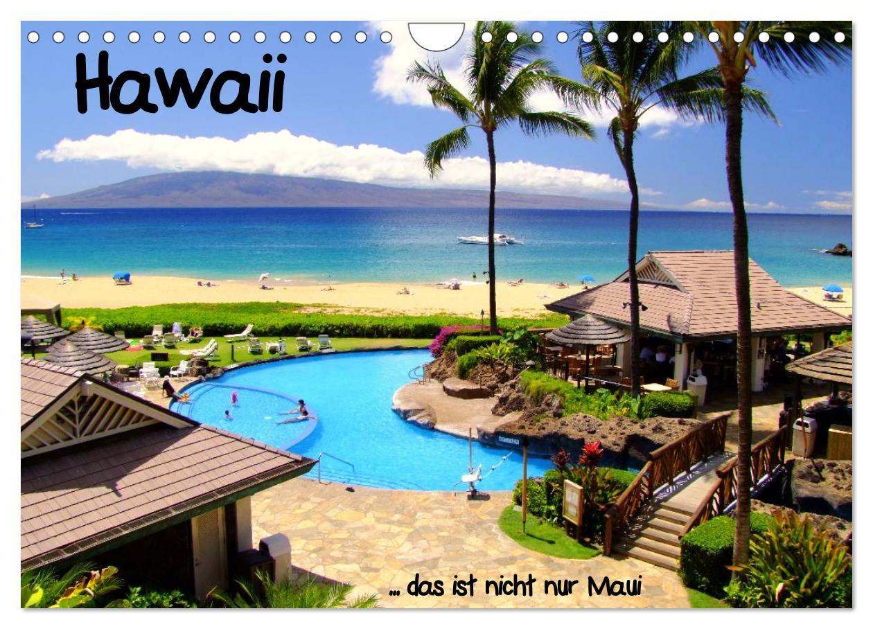 Kalendář/Diář Hawaii ... das ist nicht nur Maui (Wandkalender 2024 DIN A4 quer), CALVENDO Monatskalender 