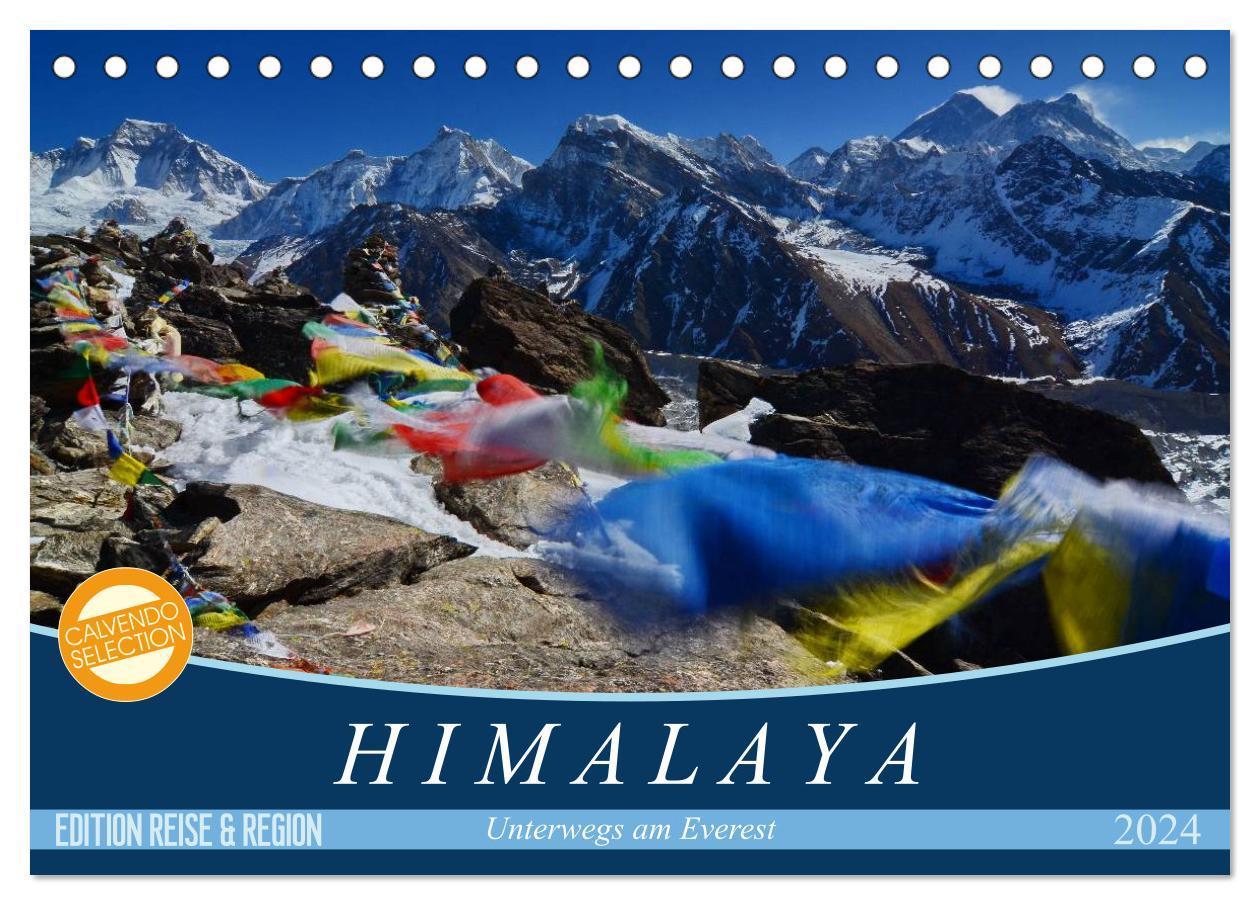 Calendar / Agendă Himalaya (Tischkalender 2024 DIN A5 quer), CALVENDO Monatskalender 