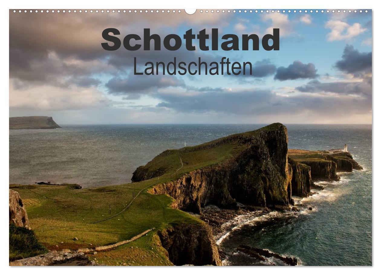 Naptár/Határidőnapló Schottland Landschaften (Wandkalender 2024 DIN A2 quer), CALVENDO Monatskalender 
