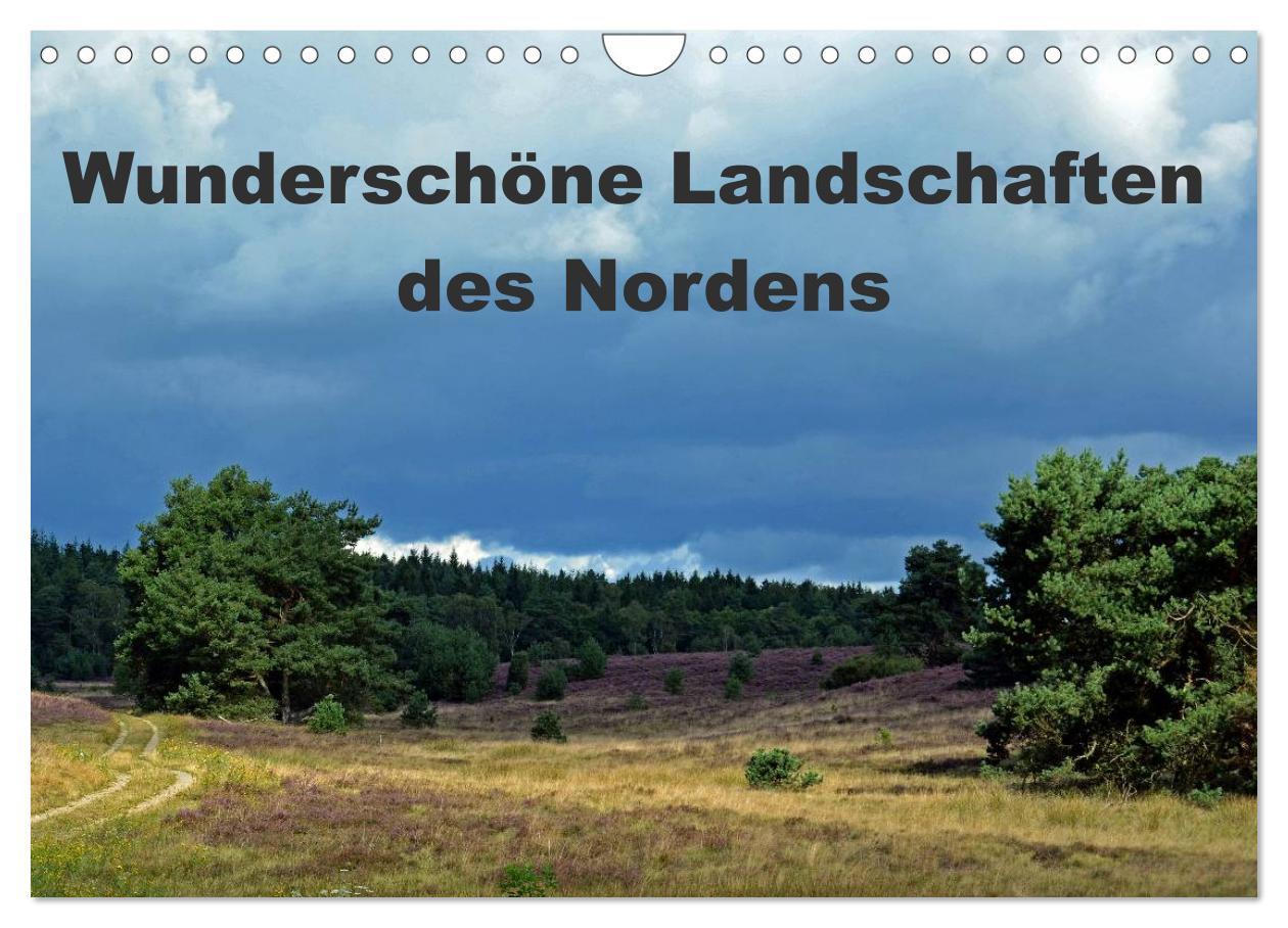 Naptár/Határidőnapló Wunderschöne Landschaften des Nordens (Wandkalender 2024 DIN A4 quer), CALVENDO Monatskalender 