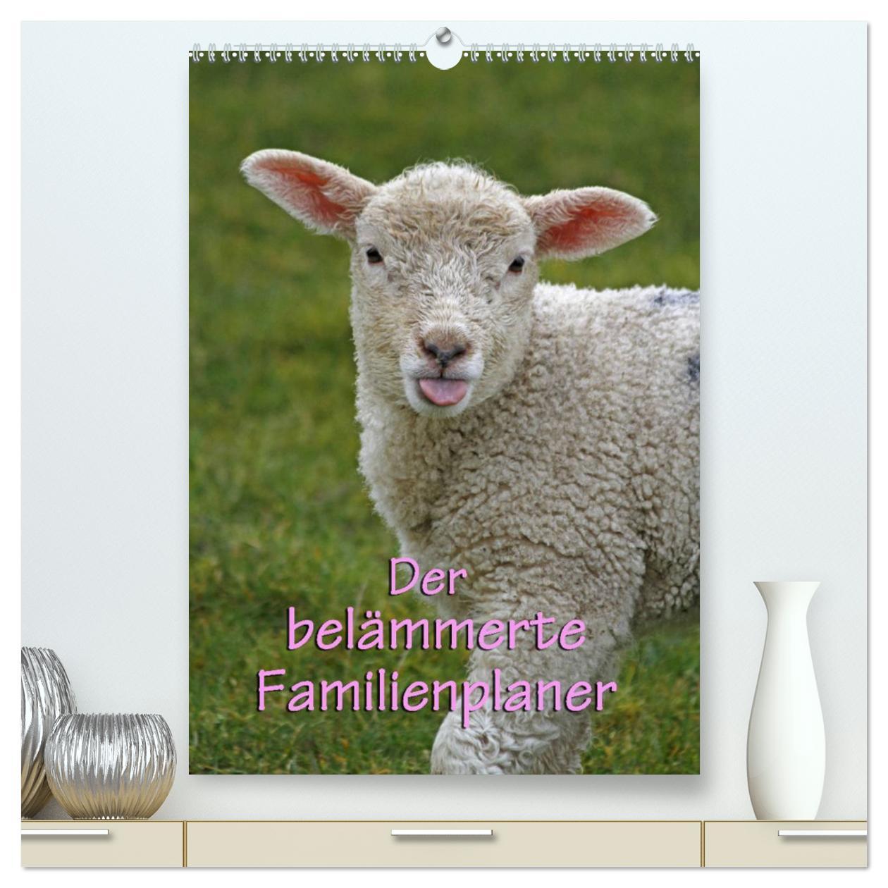 Kalendář/Diář Der belämmerte Familienplaner (hochwertiger Premium Wandkalender 2024 DIN A2 hoch), Kunstdruck in Hochglanz 