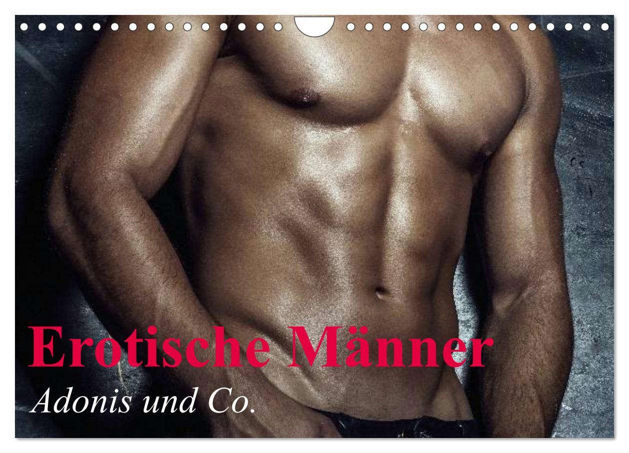 Календар/тефтер Erotische Männer - Adonis und Co. (Wandkalender 2024 DIN A4 quer), CALVENDO Monatskalender 