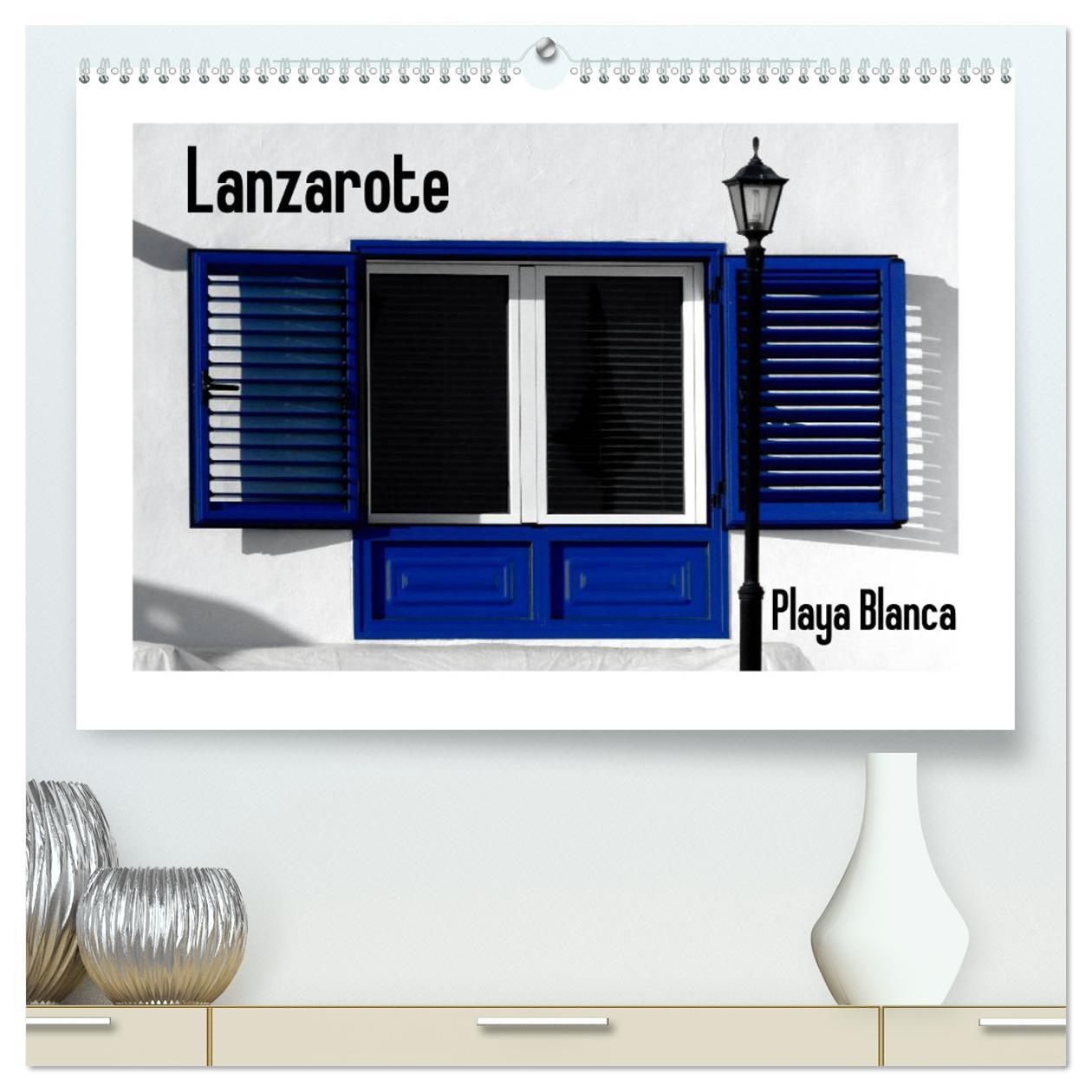 Naptár/Határidőnapló Lanzarote - Playa Blanca (hochwertiger Premium Wandkalender 2024 DIN A2 quer), Kunstdruck in Hochglanz 