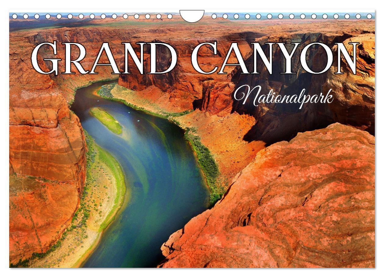 Calendar/Diary Grand Canyon, Nationalpark (Wandkalender 2024 DIN A4 quer), CALVENDO Monatskalender 