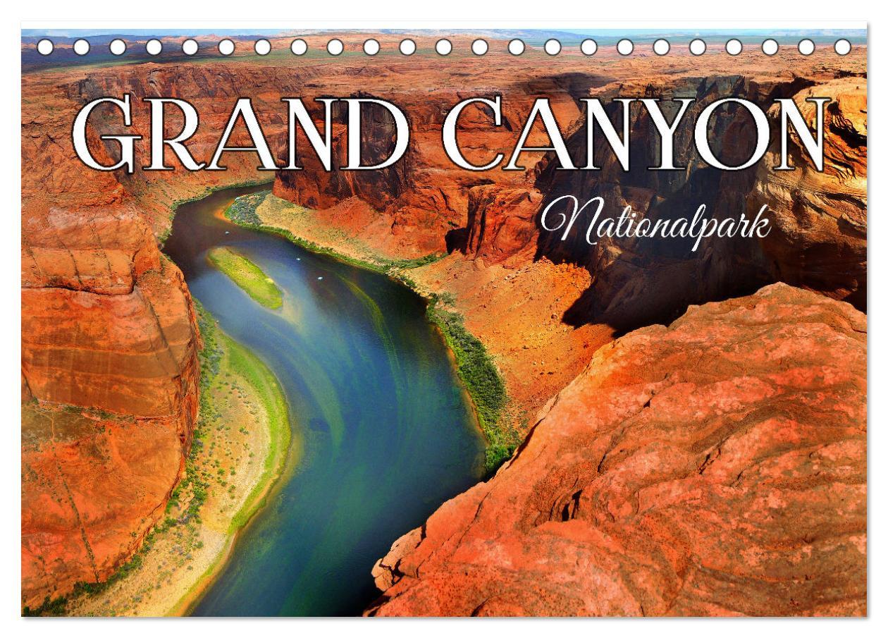 Kalendář/Diář Grand Canyon, Nationalpark (Tischkalender 2024 DIN A5 quer), CALVENDO Monatskalender 