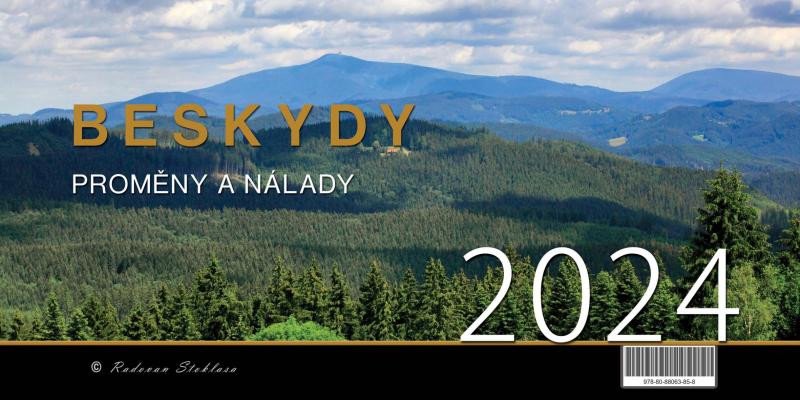 Книга Kalendář 2024 Beskydy/Proměny a nálady - stolní Radovan Stoklasa