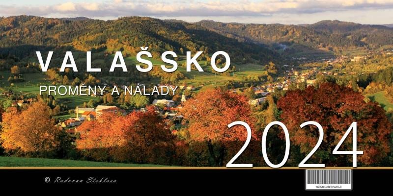 Book Kalendář 2024 Valašsko/Proměny a nálady - stolní Radovan Stoklasa