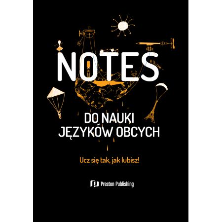 Buch Notes do nauki języków obcych (czarna okładka) 