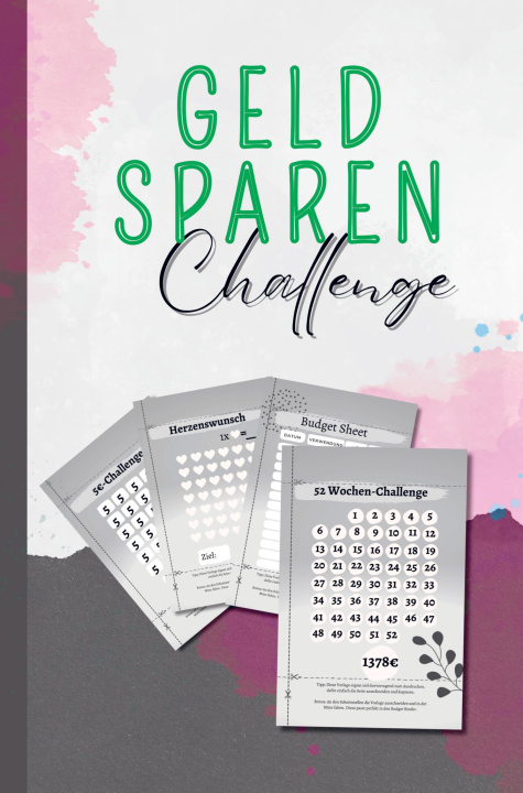 Carte Geld sparen Challenge 