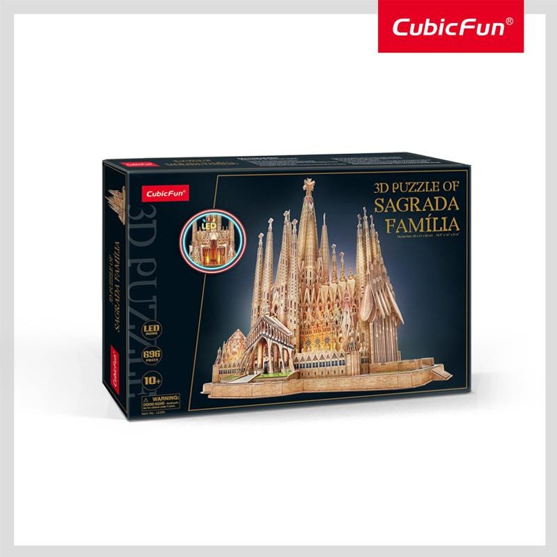 Joc / Jucărie Puzzle 3D Sagrada Familia LED 