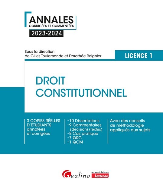 Книга Droit constitutionnel - L1 Toulemonde
