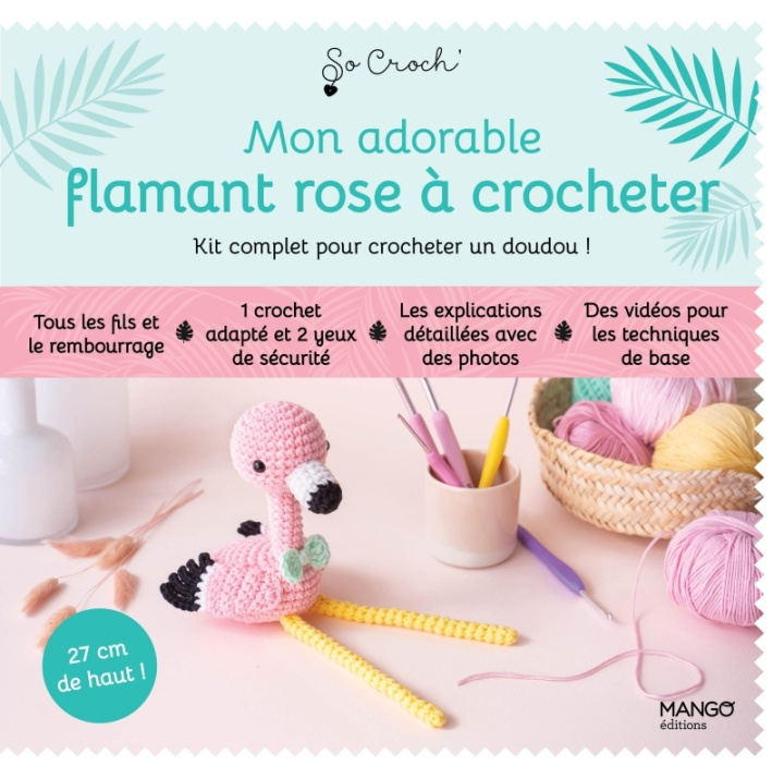 Könyv Mon kit adorable flamant rose à crocheter Marie Clesse